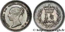REGNO UNITO 1 1/2 Pence Victoria 1843 