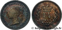 REINO UNIDO 1 1/2 Pence Victoria 1842 