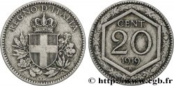 ITALIE 20 Centesimi écu 1919 Rome 