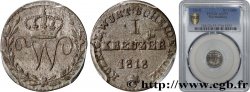 GERMANY - KINGDOM OF WÜRTTEMBERG - WILLIAM I 1 Kreuzer  1818 