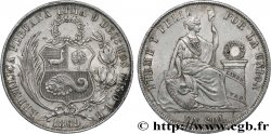 PÉROU 1 Sol “Liberté” assise 1869  TTB 