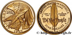 ÉTATS-UNIS D&nbsp;AMÉRIQUE 5 Dollars Proof “bicentenaire de la Constitution” 1987 West Point