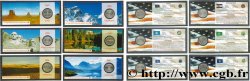 UNITED STATES OF AMERICA Lot de six monnaies 1/4 Dollar  2001-2008-2009 Philadelphie-Denver