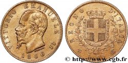 GOLD, PALLADIUM & PLATINUM INVESTMENT 20 Lire Victor Emmanuel II 1866 Turin
