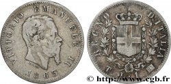 ITALIA 1 Lire Victor Emmanuel II 1863 Turin