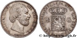 NETHERLANDS - KINGDOM OF THE NETHERLANDS - WILLIAM III 2 1/2 Gulden  1874 Utrecht