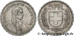 SUISSE 5 Francs Berger des Alpes 1932 Berne