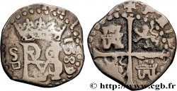 ESPAGNE - ROYAUME D&nbsp;ESPAGNE - PHILIPPE II DE HABSBOURG 1/2 Real 1589 Séville TTB 