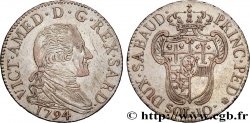 ITALIE - ROYAUME DE SARDAIGNE - VICTOR-AMEDEE III 10 Soldi  1794 Turin