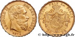OR, PALLADIUM ET PLATINE INVESTISSEMENT 20 Francs Léopold II 1876 Bruxelles TTB+ 