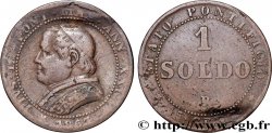 VATICAN ET ÉTATS PONTIFICAUX 1 Soldo an XXI buste large 1867 Rome