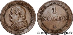 VATICAN ET ÉTATS PONTIFICAUX 1 Soldo an XXI buste large 1867 Rome
