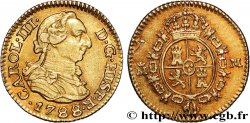 ESPAGNE - ROYAUME D ESPAGNE - CHARLES III 1/2 Escudo  1788 Madrid