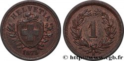 SWITZERLAND 1 rappen 1875 Berne