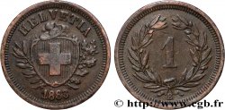 SUIZA 1 Centime (Rappen) 1883 Berne