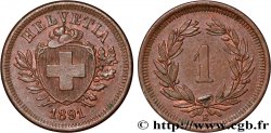 SVIZZERA  1 Centime (Rappen) 1891 Berne