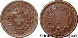 SCHWEIZ 1 Centime (Rappen) 1891 Berne