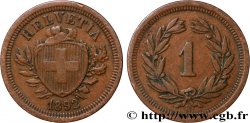 SUIZA 1 Centime (Rappen) 1892 Berne