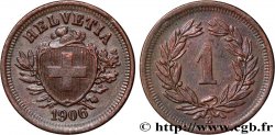 SUISSE 1 Centime (Rappen) Croix Suisse 1906 Berne - B