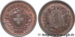 SVIZZERA  1 Centime (Rappen) Croix Suisse 1911 Berne