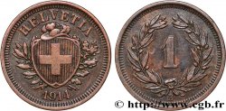 SUISSE 1 Centime (Rappen) Croix Suisse 1914 Berne