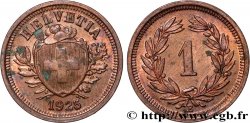 SUIZA 1 Centime (Rappen) Croix Suisse 1925 Berne