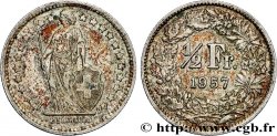 SUISSE 1/2 Franc Helvetia 1957 Berne - B