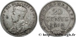 NEUFUNDLAND 20 Cents Georges V 1912 