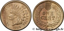 STATI UNITI D AMERICA 1 Cent tête d’indien 2e type 1863 Philadelphie