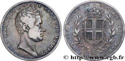 ITALY - KINGDOM OF SARDINIA - CHARLES-ALBERT 5 Lire Charles Albert 1838 Gênes
