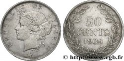 LIBERIA 50 Cents 1906 Heaton