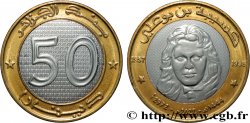 ARGELIA 50 Dinars 60ème anniversaire du déclenchement de la guerre de libération - Hassiba Ben Bouali an 1444 2022 