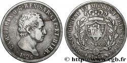 ITALIA - REINO DE CERDEÑA 5 Lire Charles Félix, roi de Sardaigne 1826 Turin