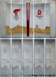 CHINE 5 x lingotin de 40 g (argent) Jeux Olympiques de Pékin 2008 