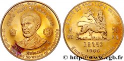 ETIOPIA 50 Dollars proof 75e anniversaire et 50 ans de règne de Hailé Selassié 1966 