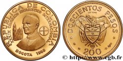 KOLUMBIEN 200 Pesos or Congrès Eucharistique International 1968 Bogota