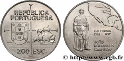 PORTUGAL 200 Escudos João Rodrigues Cabrilho, carte de l’Amérique du Nord 1992 Lisbonne
