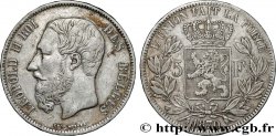BELGIQUE 5 Francs Léopold II 1870 