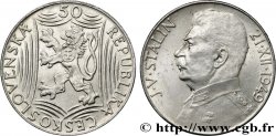 CZECHOSLOVAKIA 50 Korun 70e anniversaire de Staline 1949 