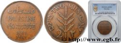PALESTINE 2 Mils 1941  AU53 PCGS