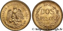 MÉXICO 2 Pesos 1945 Mexico SC 