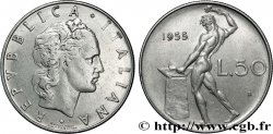 ITALIE 50 Lire  1955 Rome TTB+ 