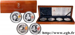 CHINE Coffret 4 x 10 Yuan proof Jeux Olympiques de Pékin 2008 