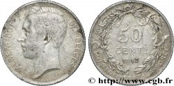 BELGIQUE 50 Centimes Albert Ier légende en Français 1912 