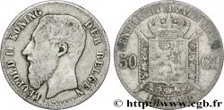 BELGIQUE 50 Centiemen (Centimes) Léopold II légende flamande 1899 