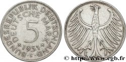 DEUTSCHLAND 5 Mark aigle 1951 Stuttgart