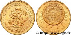 MEXIQUE 20 Pesos “Pierre du Soleil” (calendrier aztèque) 1918 Mexico
