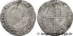 ENGLAND - KINGDOM OF ENGLAND - ELIZABETH I 6 Pence 1580 Londres