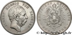 ALLEMAGNE - ROYAUME DE SAXE - ALBERT 5 Mark  1876 Muldenhütten