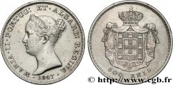 PORTUGAL - ROYAUME DE PORTUGAL - MARIE II  500 Réis  1847 
